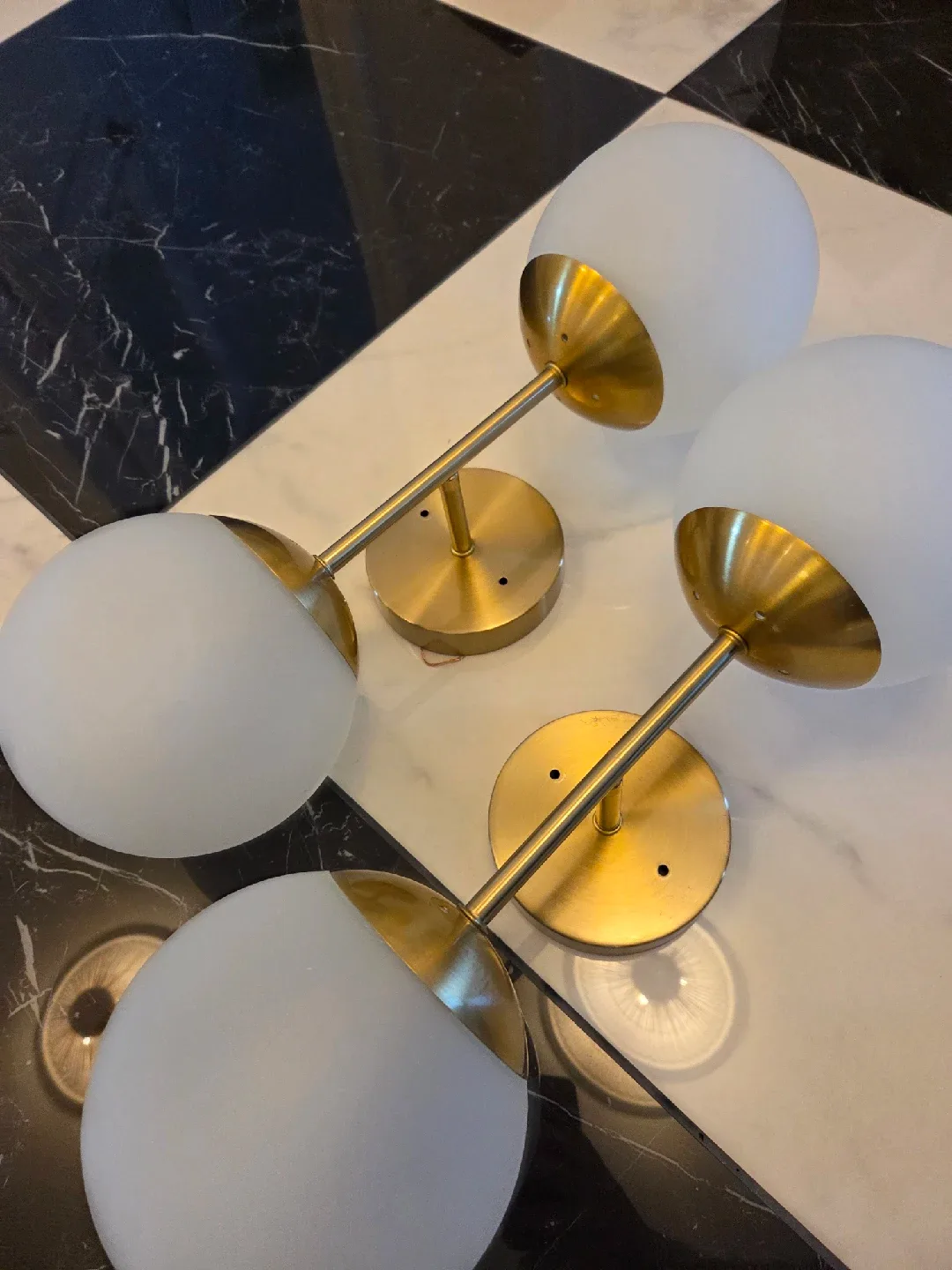 Set of 4 Modern Globe Wall Sconces image indicator(2)