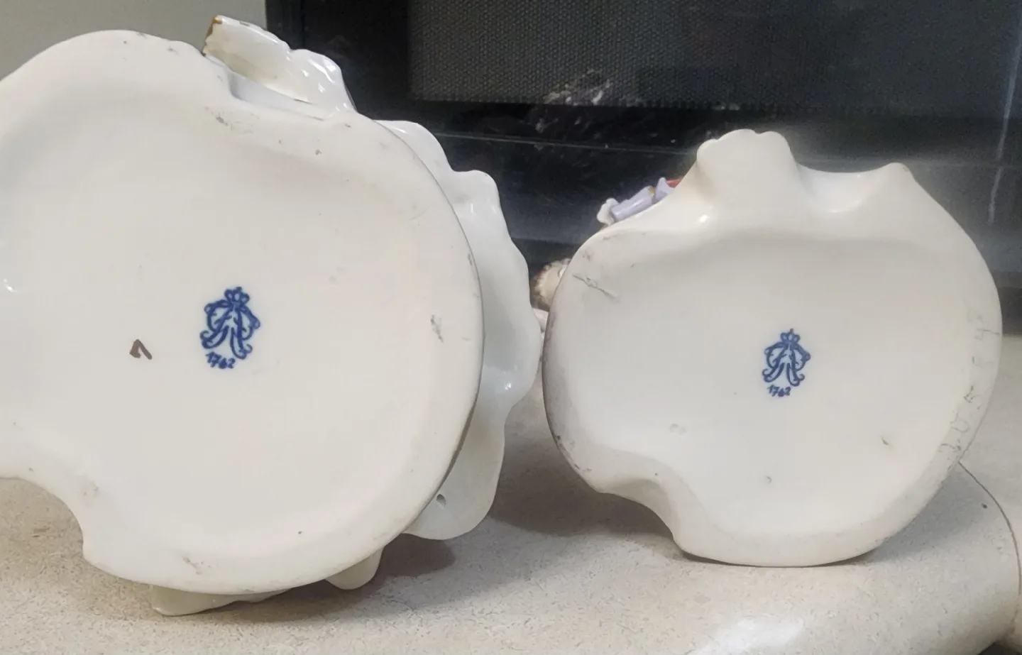 Vintage Porcelain Figurine Pair -Pickup only image indicator(3)