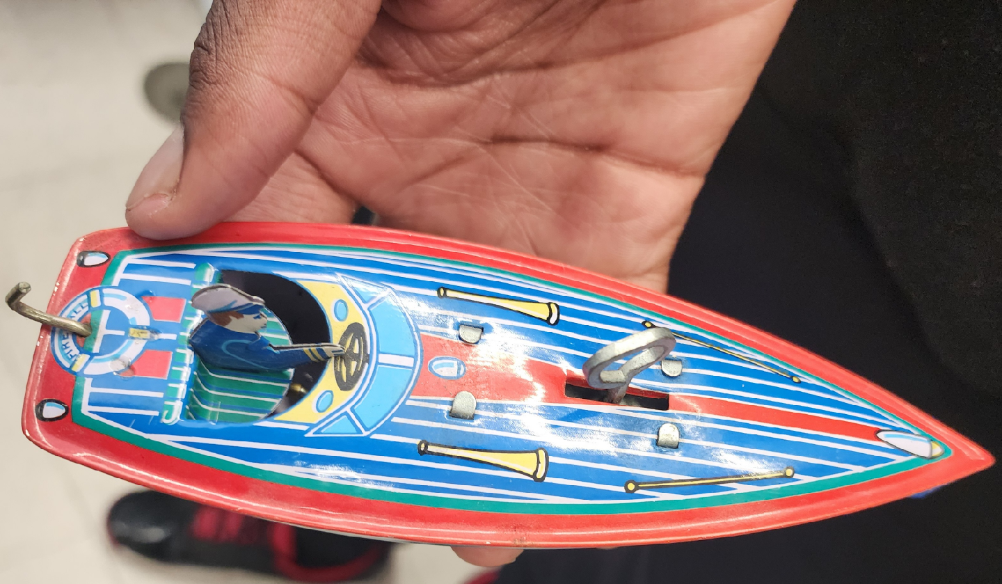 Schylling Fireball Tin Toy Boat