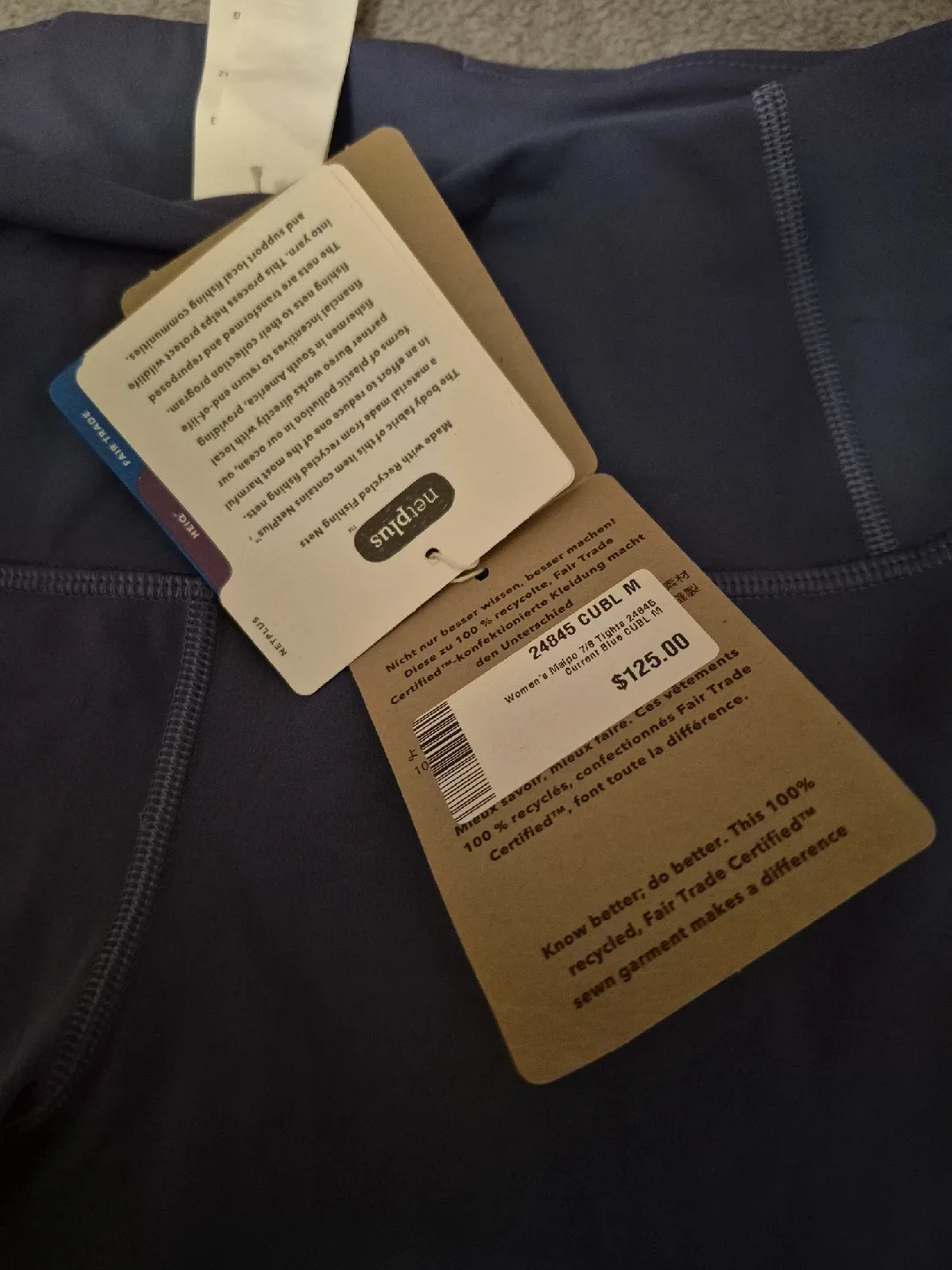 NEW Patagonia Women's Maipo 7/8 Tights - Blue, M image indicator(2)