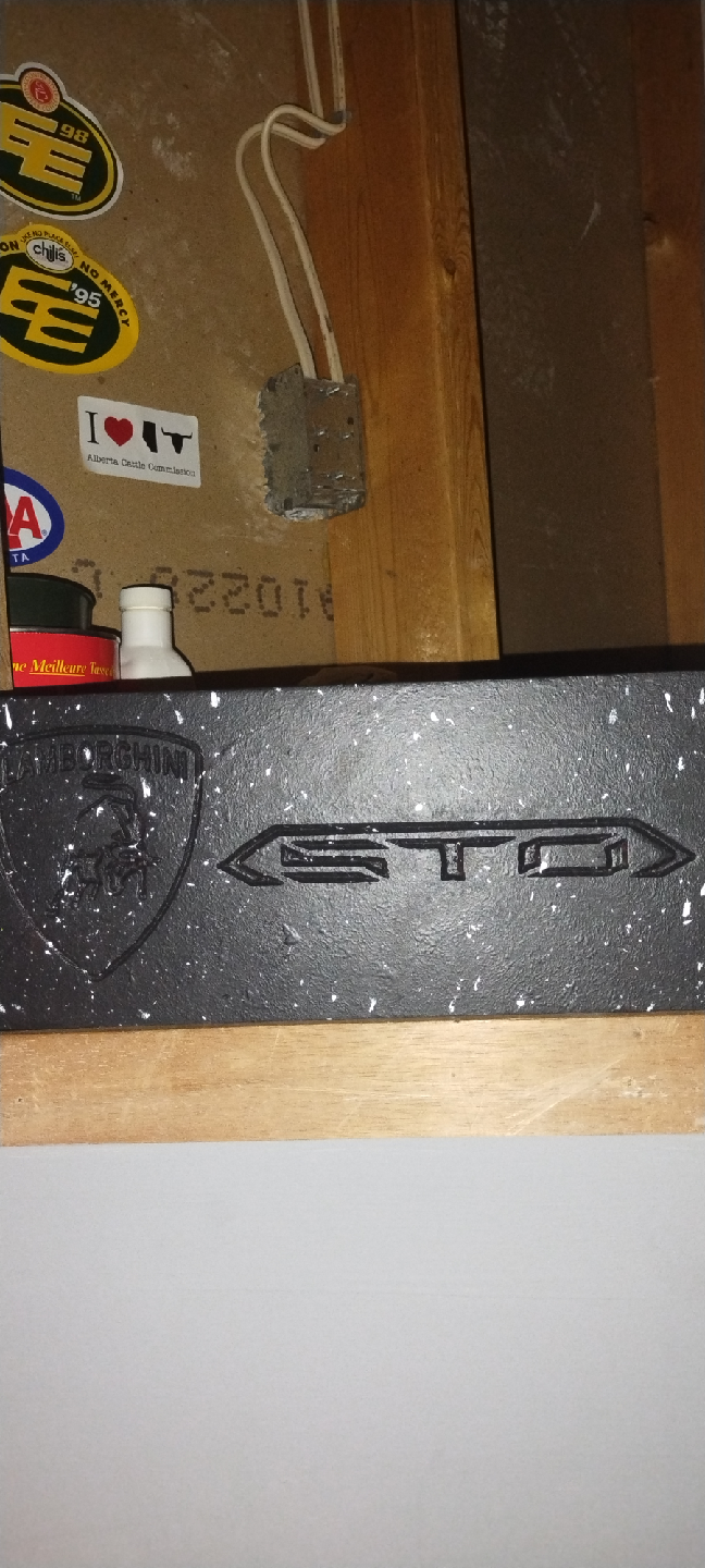 Lamborghini STO Black star wooden Board