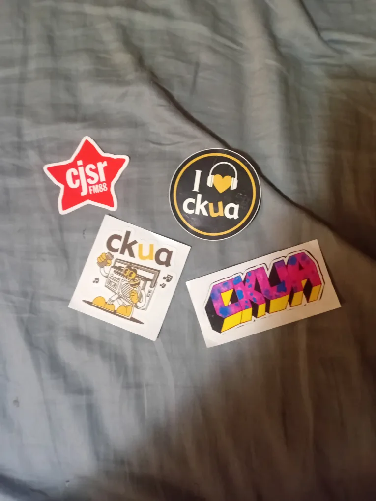 Radio Station Stickers - CJSR, CKUA, CkLA thumbnail