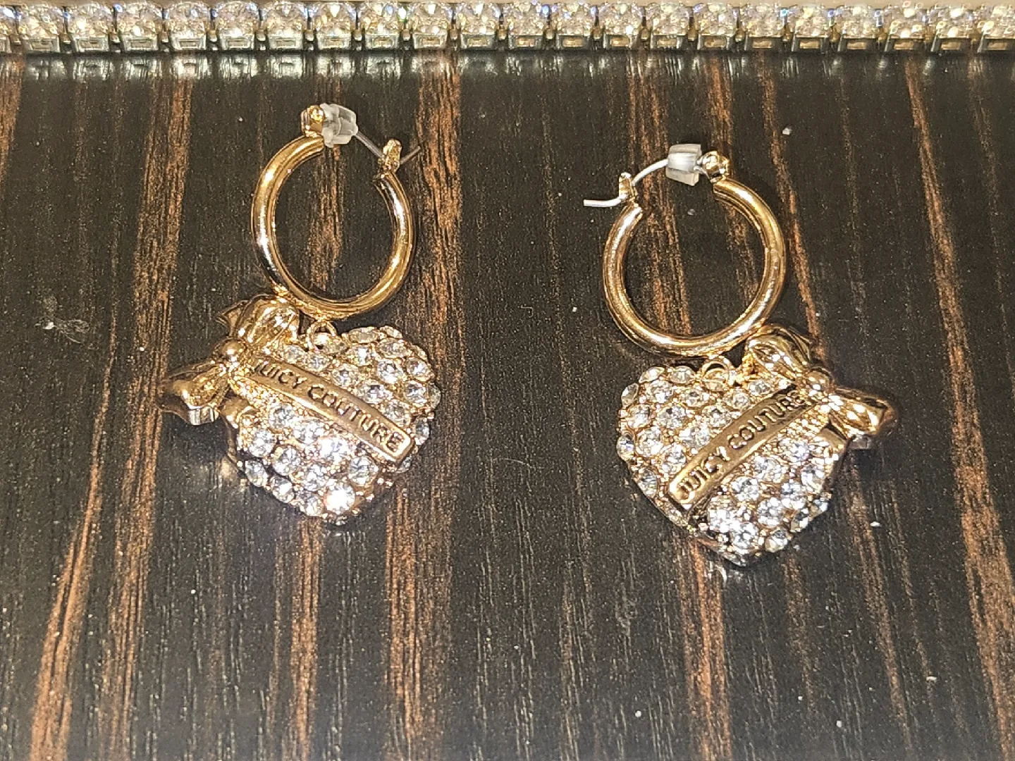 Juicy Couture Gold Heart Earrings image indicator(5)