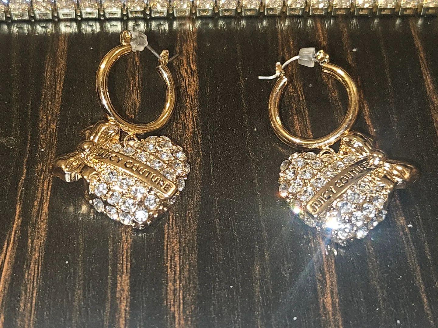 Juicy Couture Gold Heart Earrings image indicator(6)