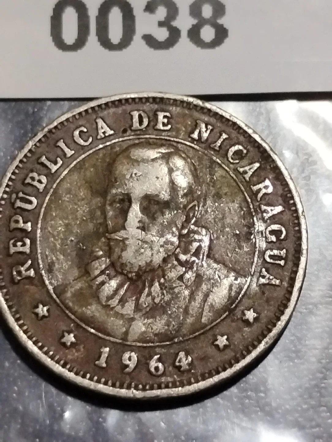 1964 Nicaragua 25 Centavos de Cordoba Coin image indicator(3)