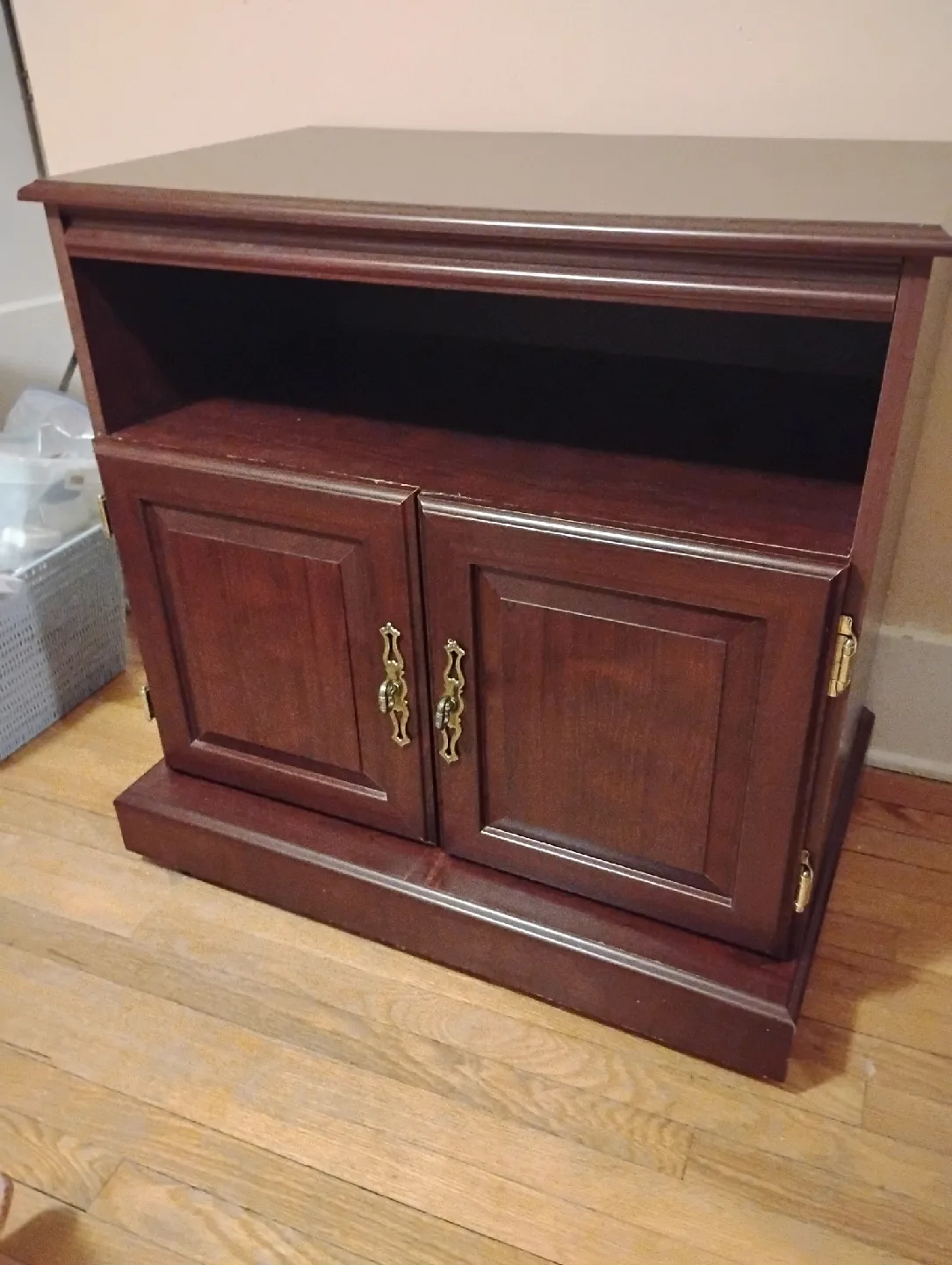 Brown Wooden TV Stand Cabinet image indicator(2)