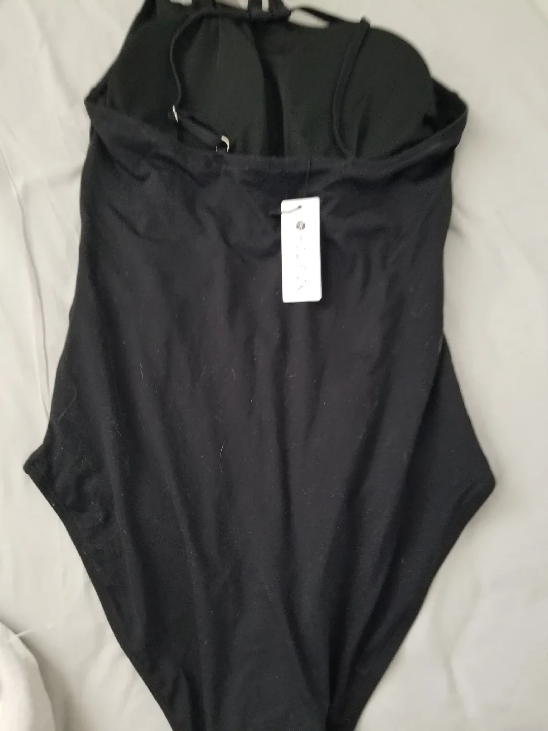 Holipick Black One Shoulder Swimsuit - XL image indicator(2)