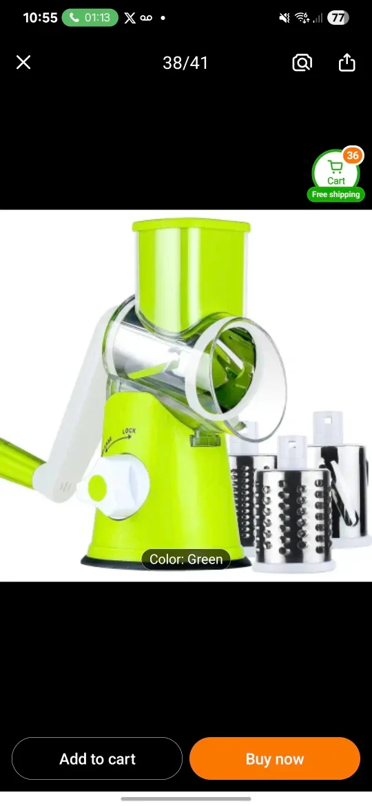 Vegetable/cheese Slicer Shredder Grater image indicator(6)