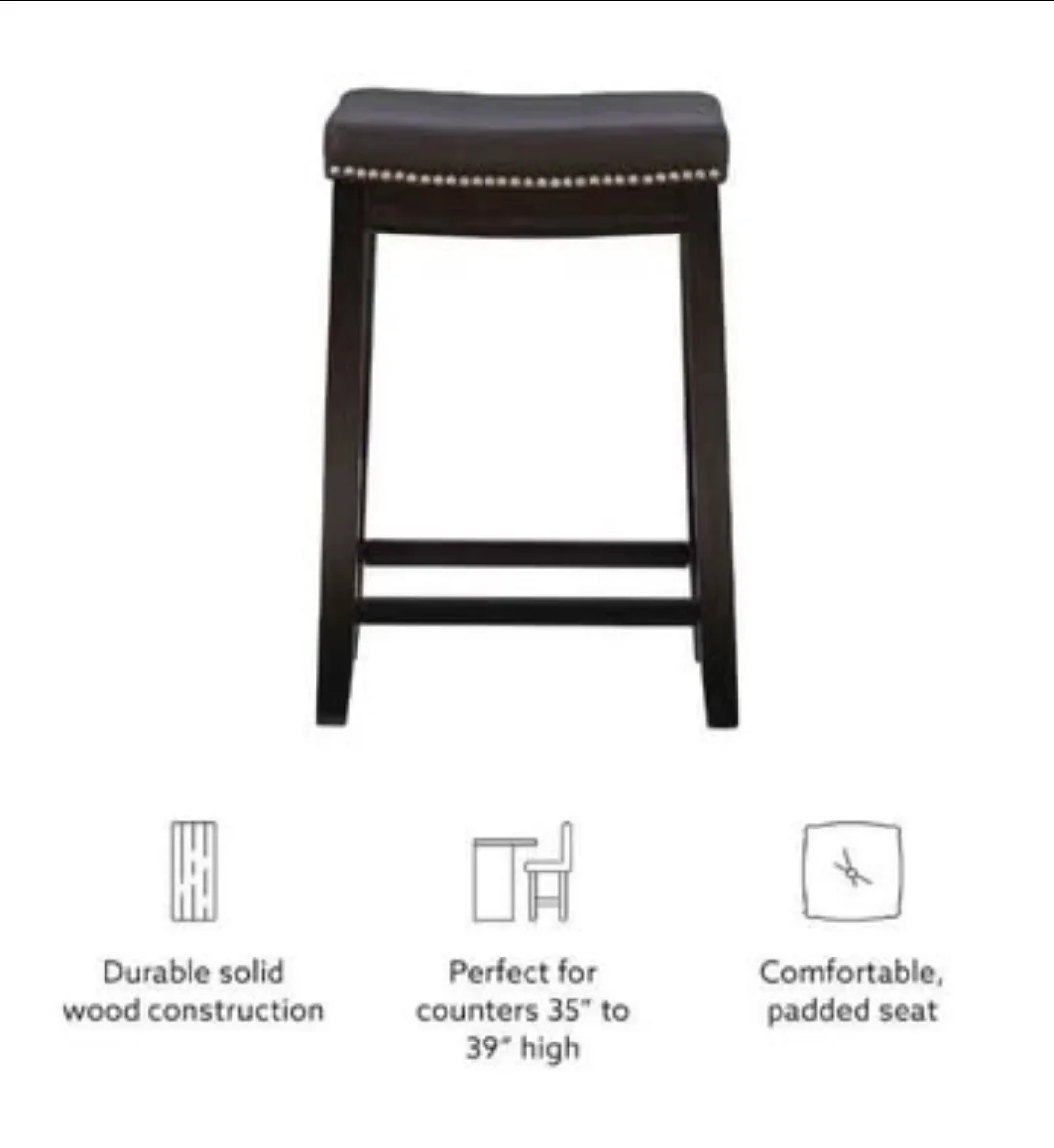 Linon Counter Height Stools - Set of 2 image indicator(5)