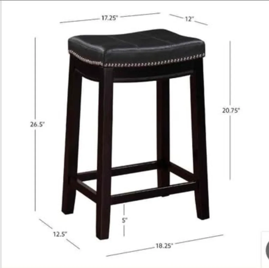 Linon Counter Height Stools - Set of 2 image indicator(6)