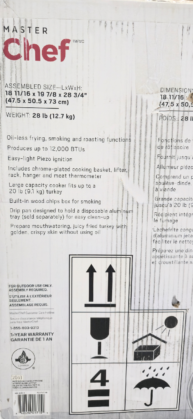 Master Chef Outdoor 3-in-1 Cooker - photo 5
