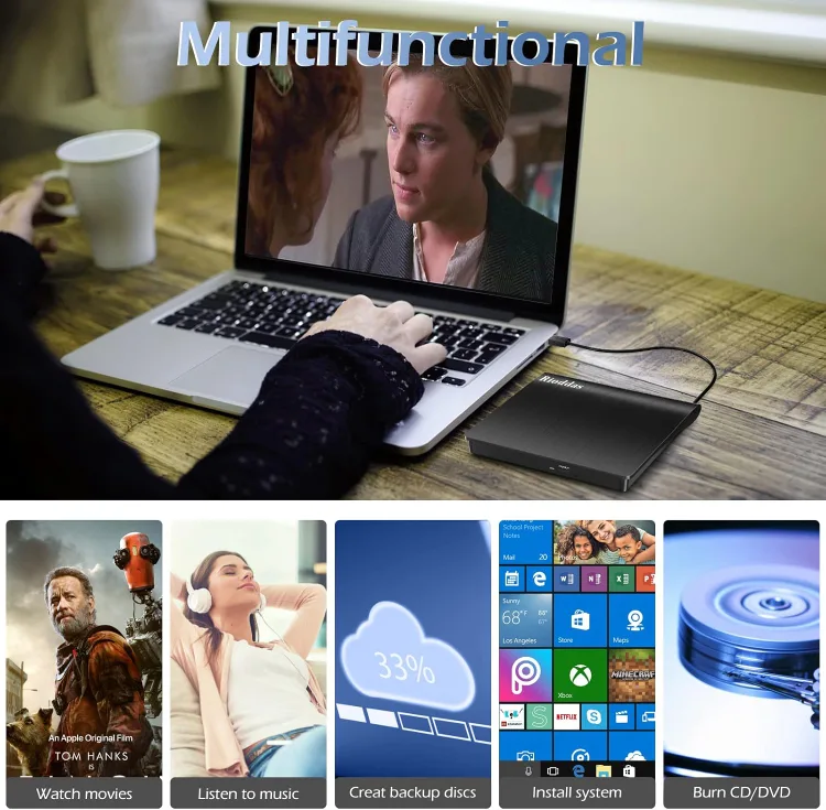 External CD Drive USB 3.0 Portable CD DVD image indicator(5)