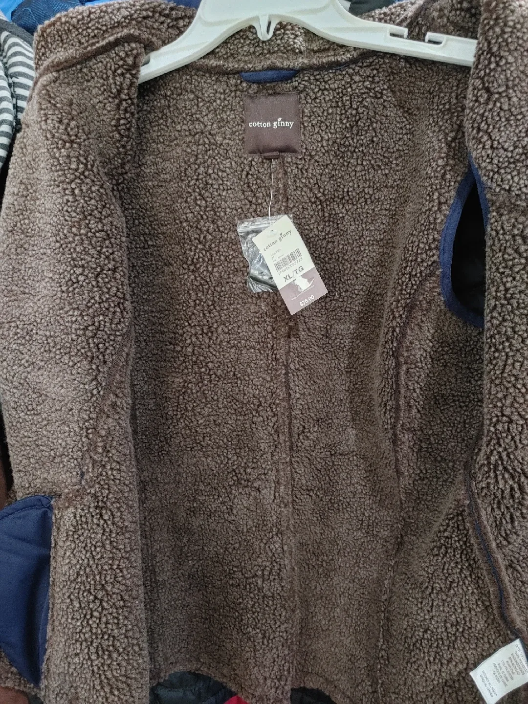 🎃BRAND NEW COTTON GINNY FAUX SUEDE VEST SIZE XL image indicator(2)