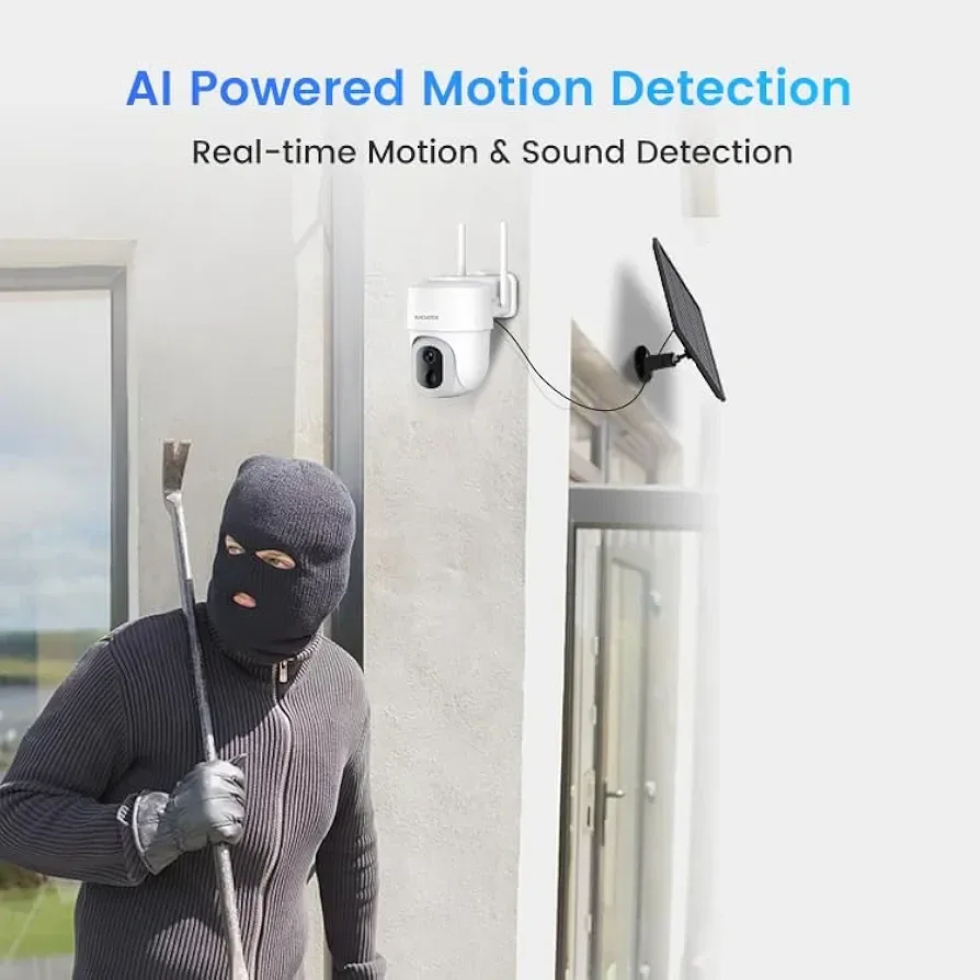 FUNOVATION Outdoor Security Camera - Wireless & Solar Powered image indicator(8)