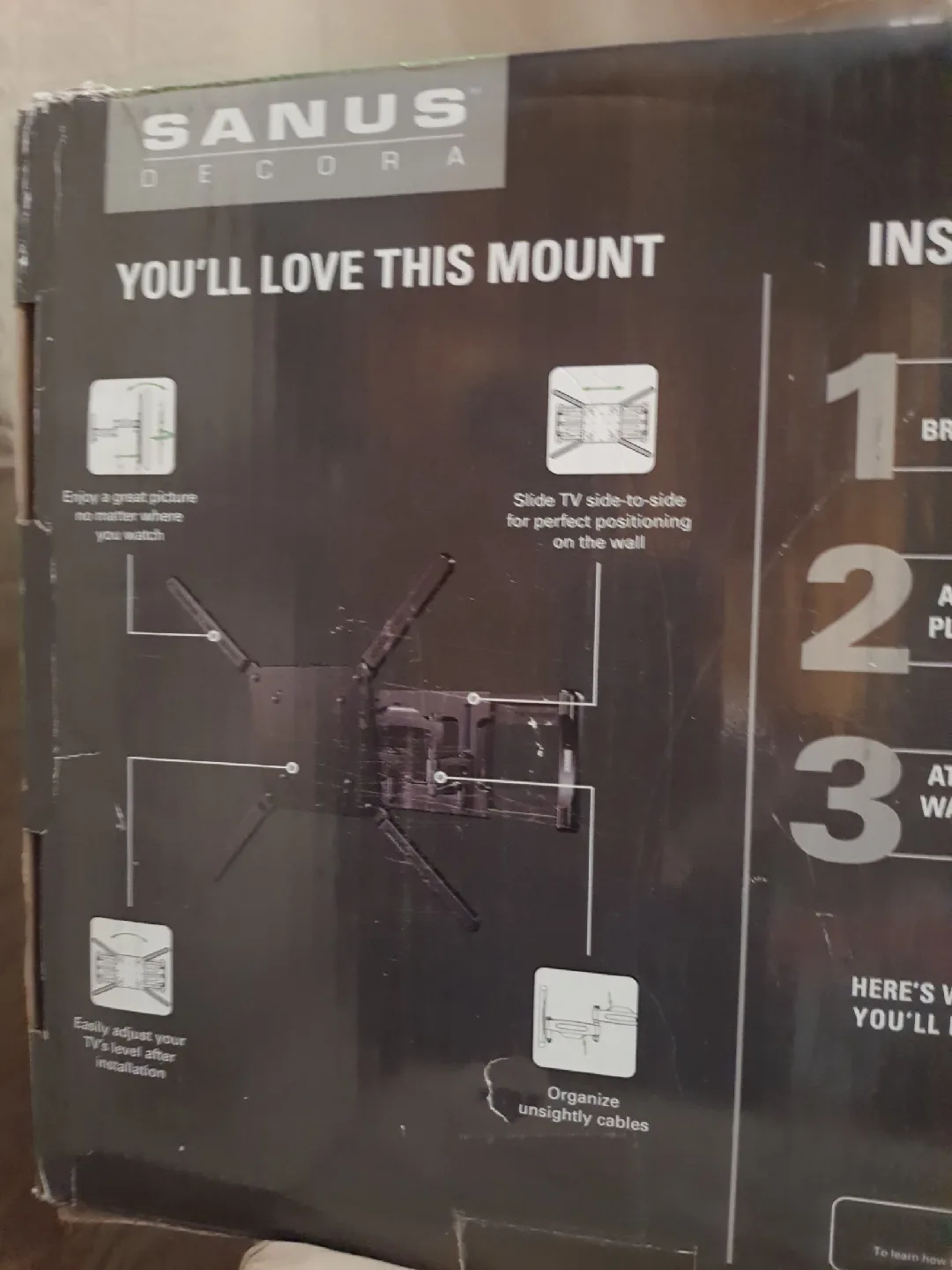 Sanus Full Motion TV Wall Mount 40-82 inch image indicator(5)