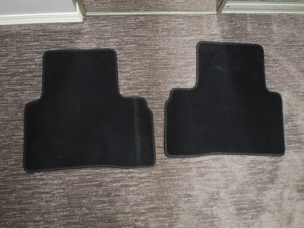 Rear Floor Mats ~ Black. Vehicle, Car, Truck, Van, SUV, Jeep