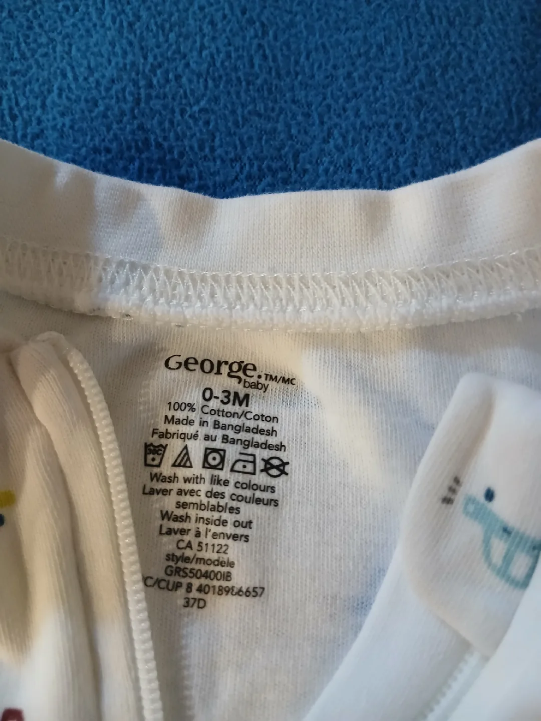 Set of 2 Baby Sleepers/Footies (0-3 Months) image indicator(2)