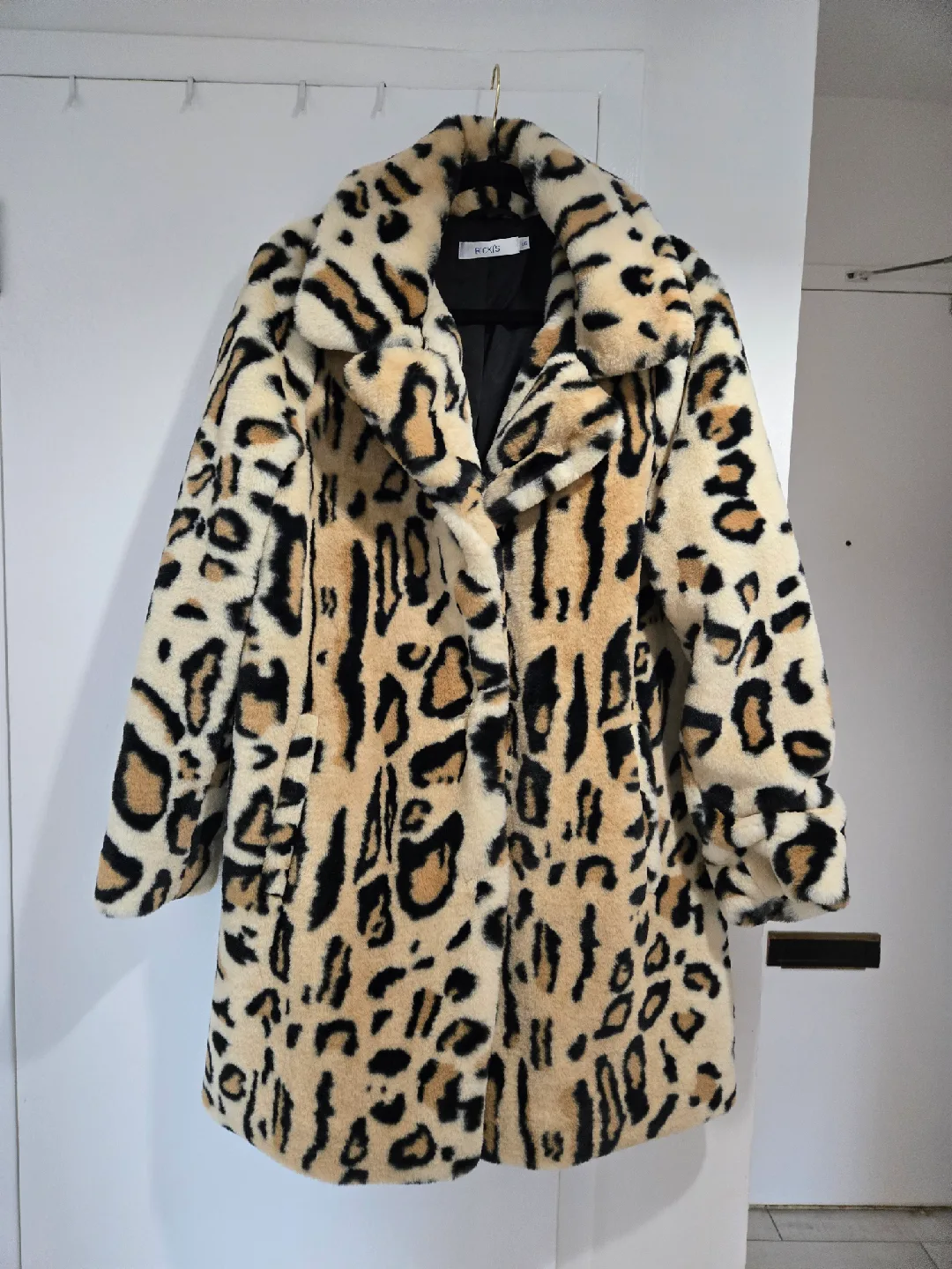 Ricki's Leopard Print Faux Fur Coat - L/G thumbnail