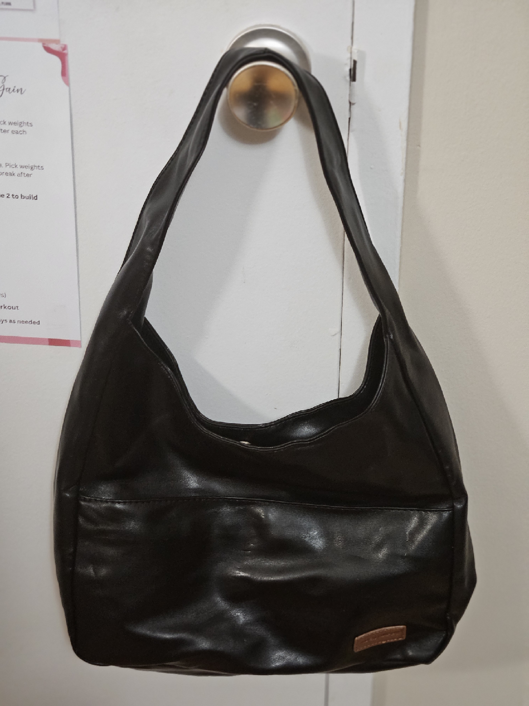 Black Leather Hobo Bag - photo 2