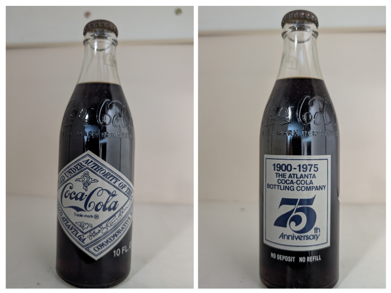 Vintage 1900-1975 Coca-Cola Commemorative Sealed Bottle