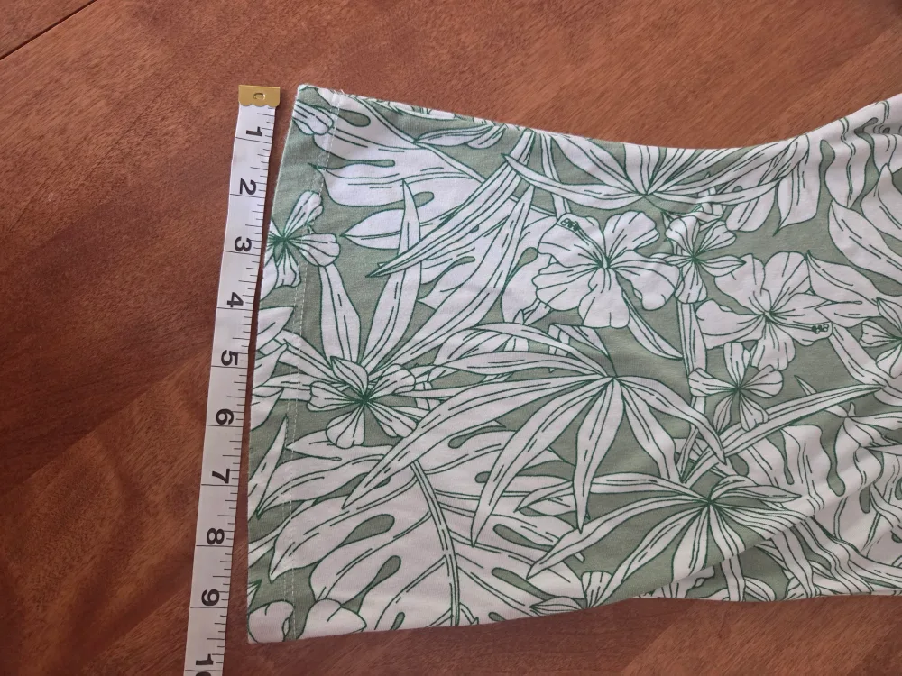 Green & White Leaf Print Maxi Dress image indicator(5)