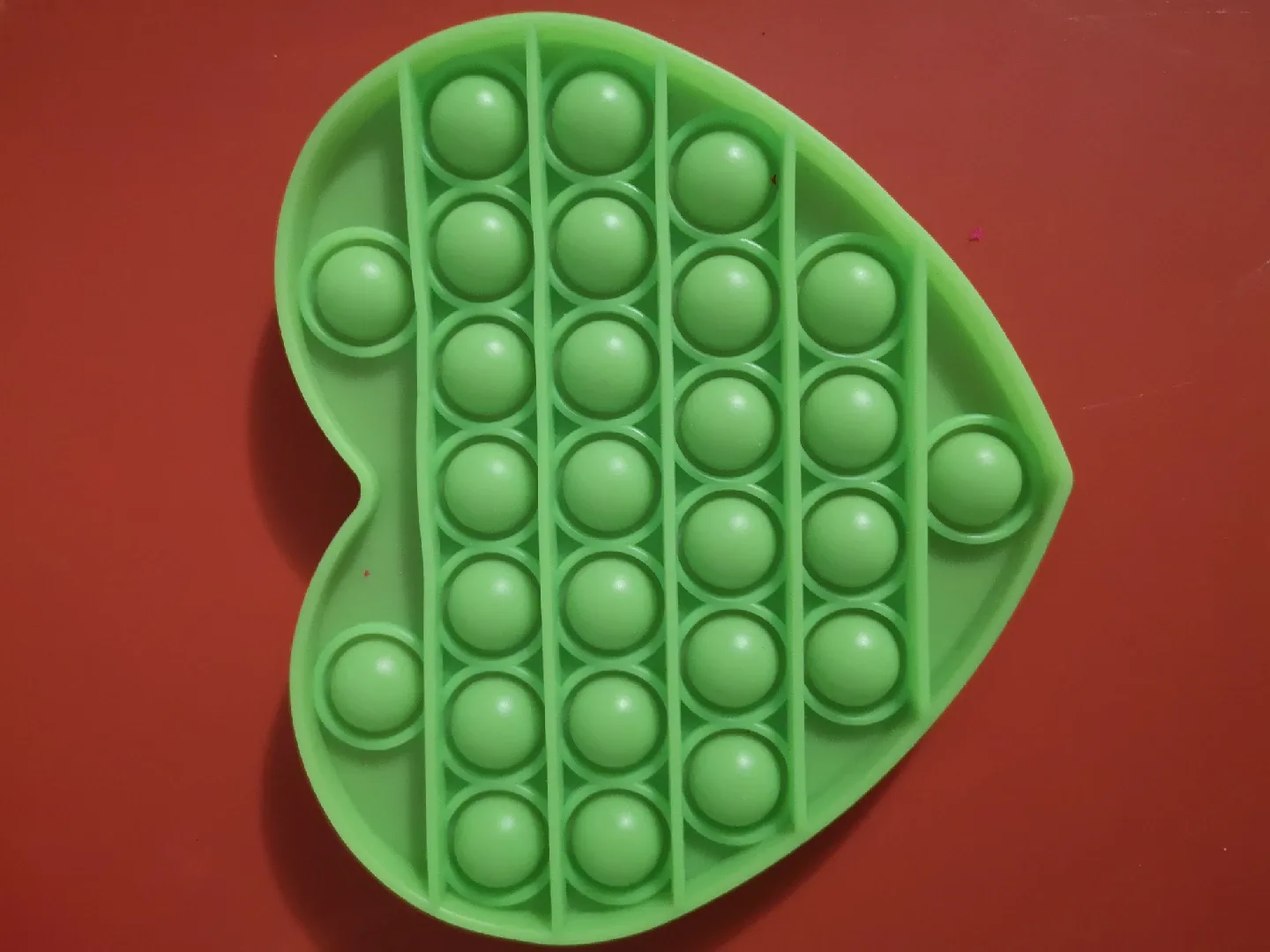 Green Heart Pop It Fidget Toy image indicator(2)