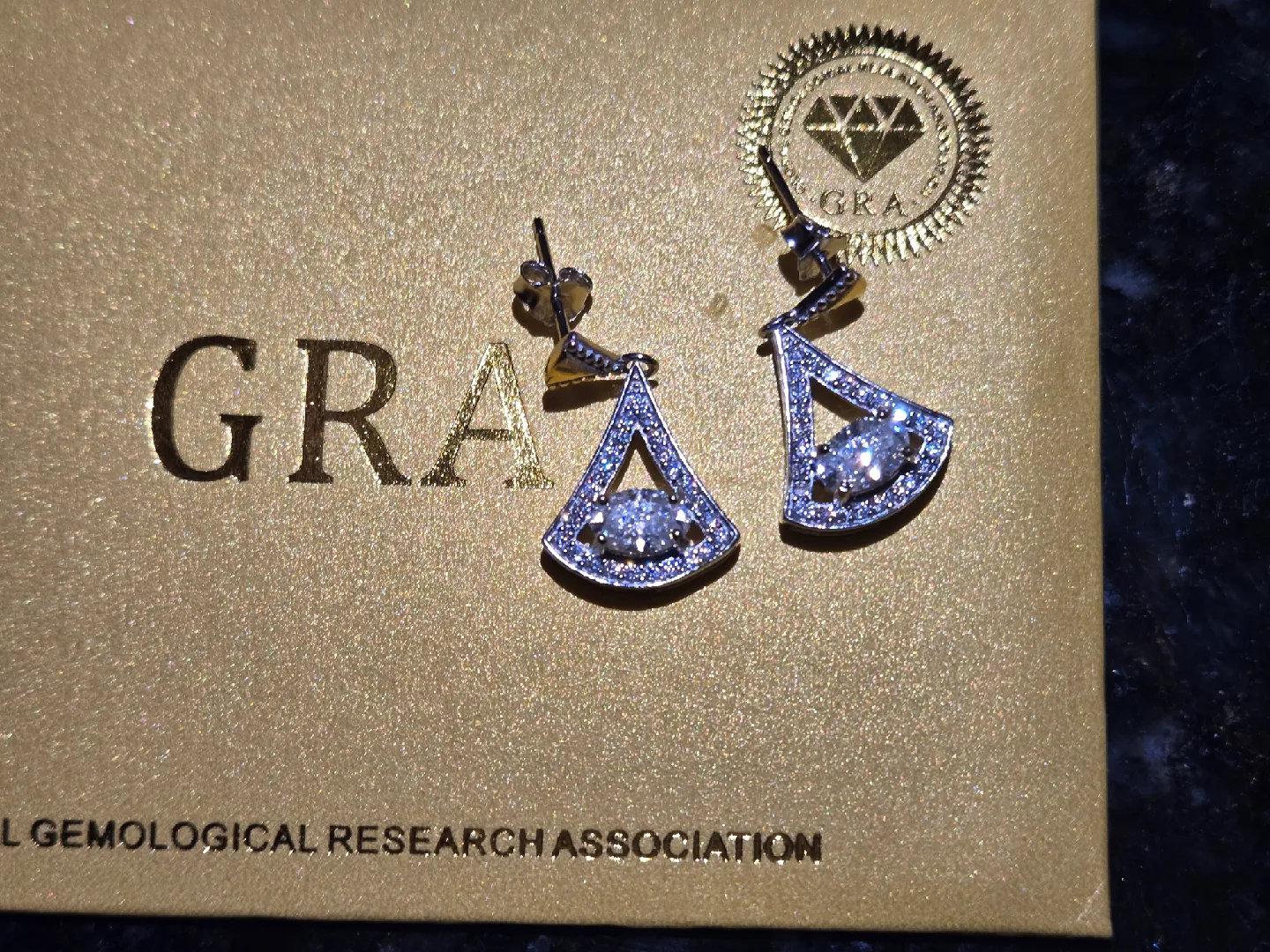 Moissanite 1.0 CT Sterling silver earrings new image indicator(4)