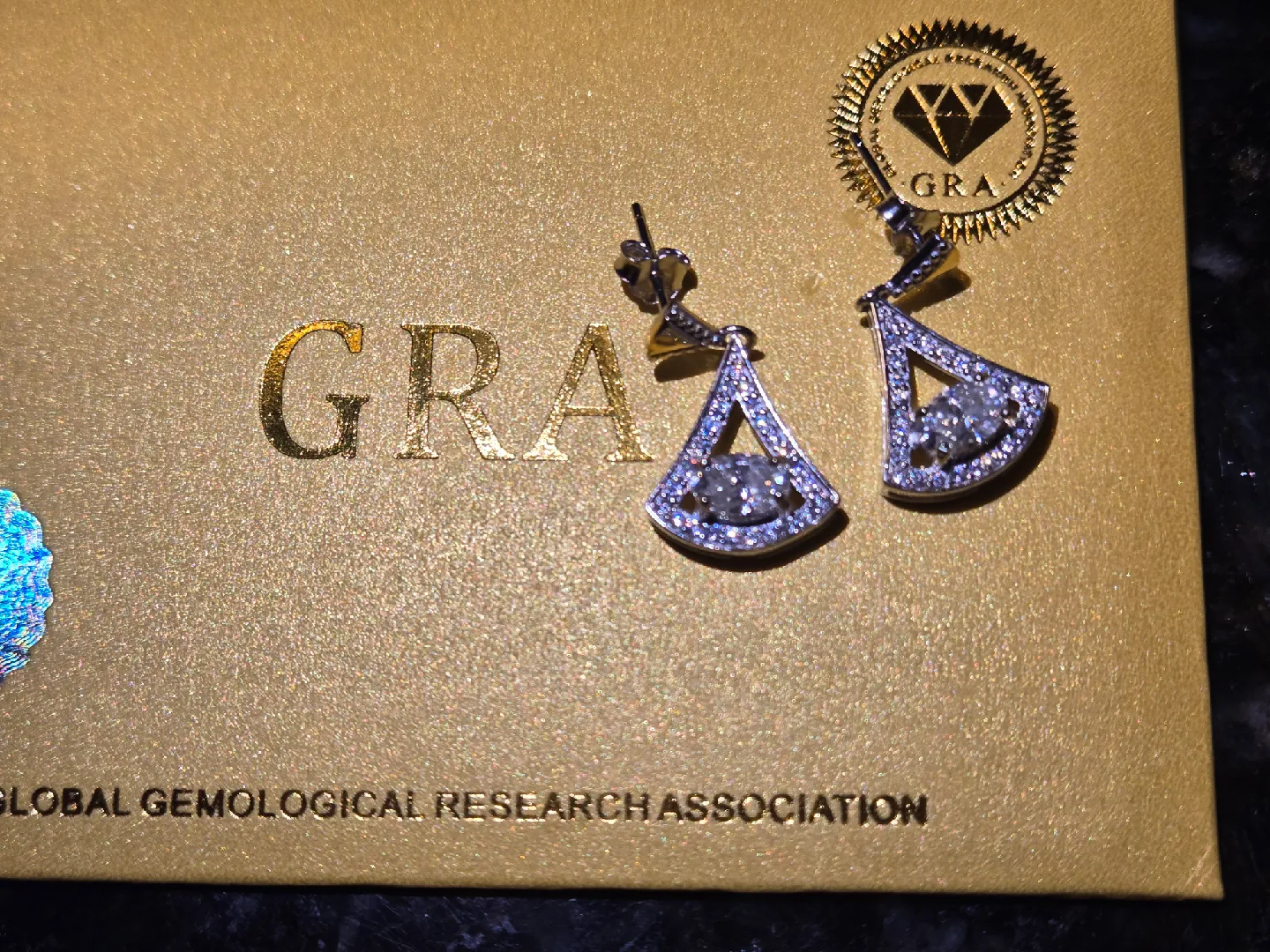 Moissanite 1.0 CT Sterling silver earrings new image indicator(6)