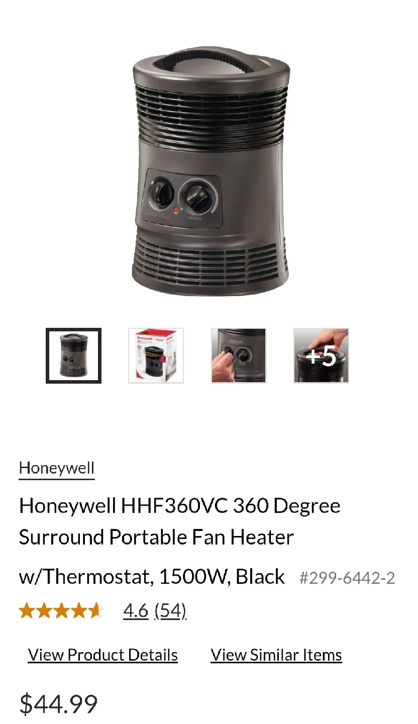 Honeywell Portable Heater thumbnail