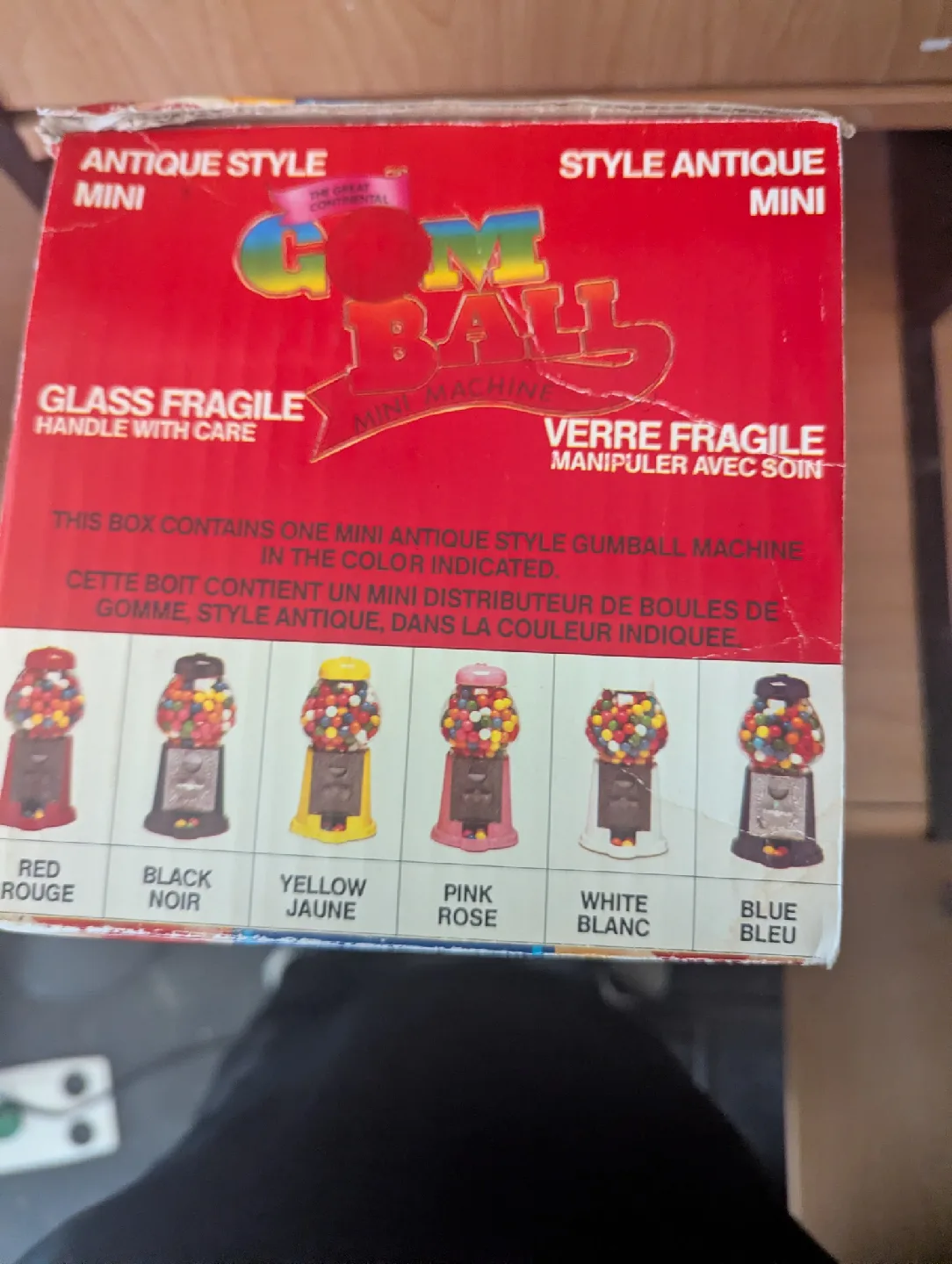 Antique Style Mini Gumball Machine - Red image indicator(2)