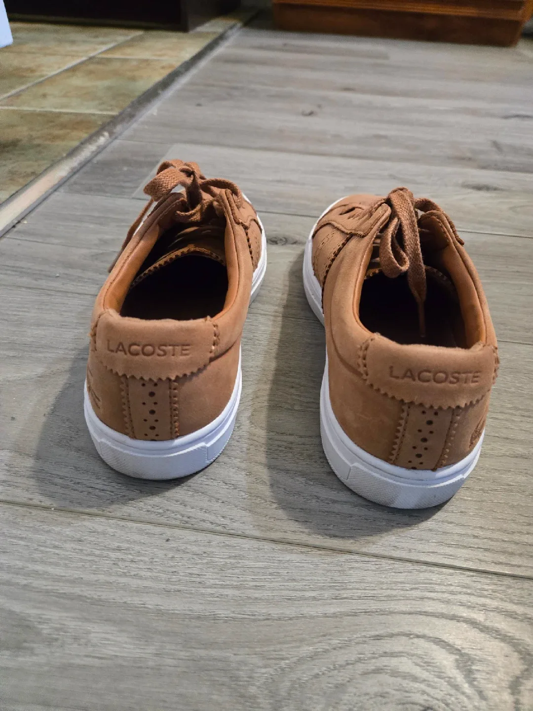 Lacoste Brown Leather Sneakers image indicator(3)