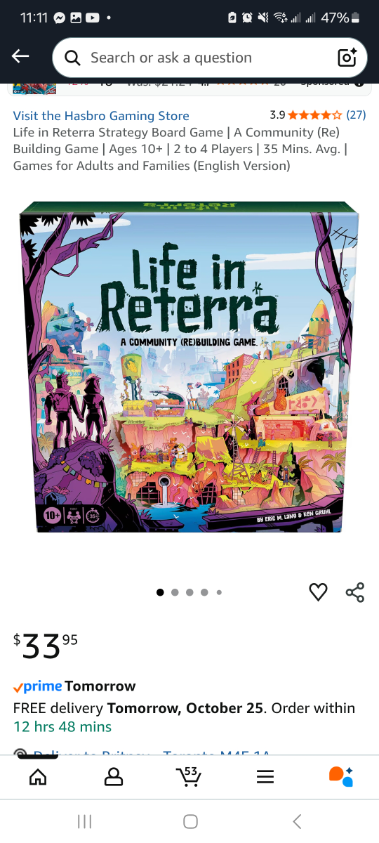 Life in Reterra Strategy Board Game