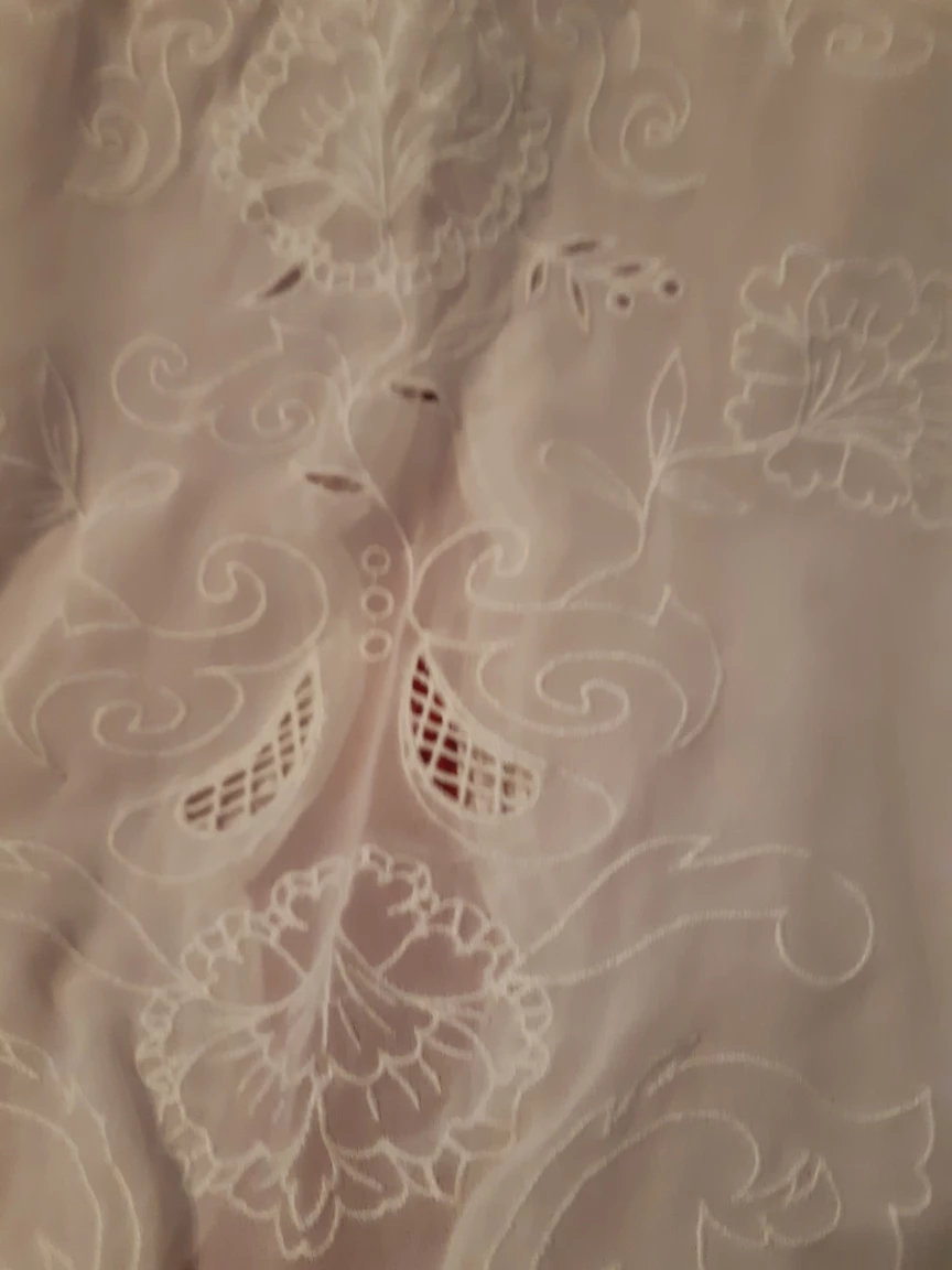 White Embroidered Lingerie Top - photo 2