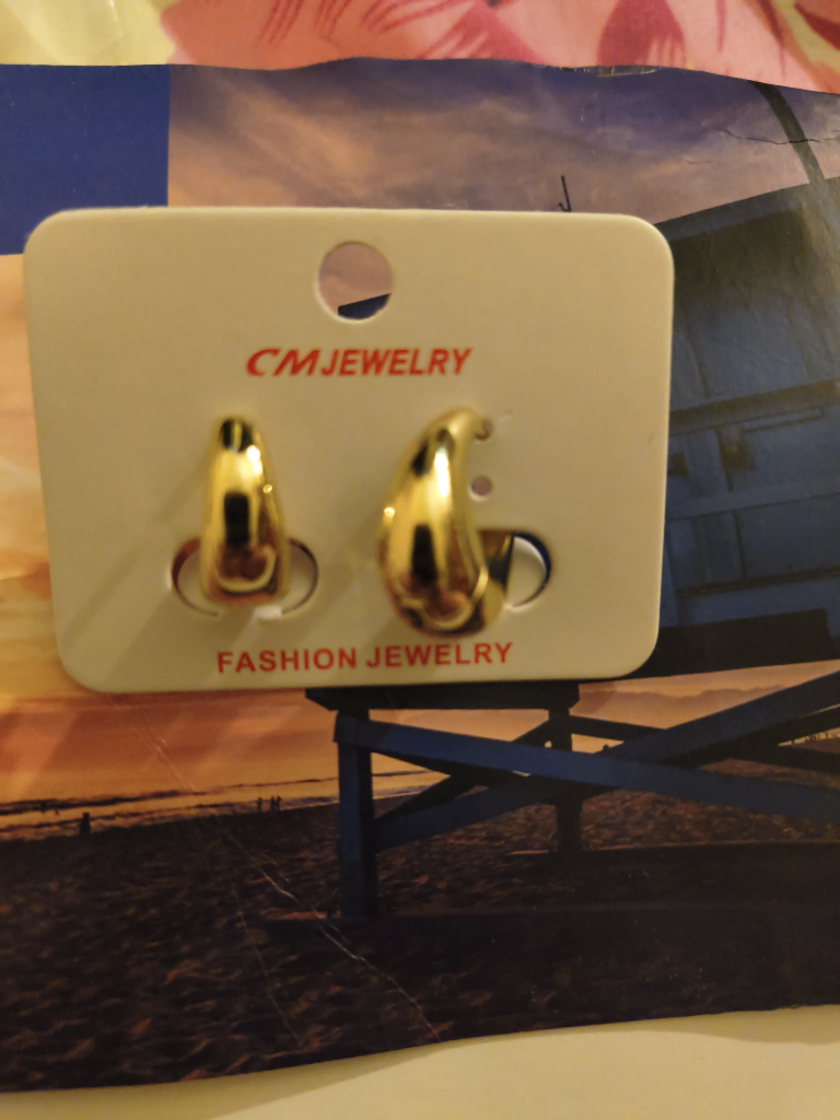CM Jewelry Gold Hoop Earrings