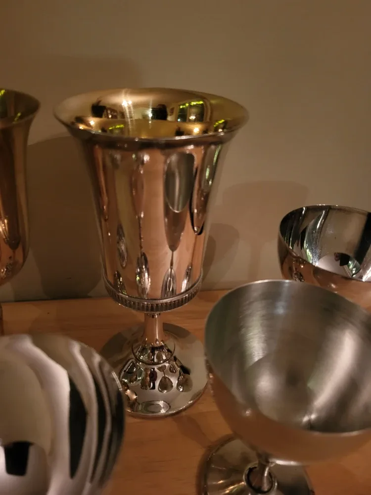 Vintage Silver Goblets/Cups image indicator(3)
