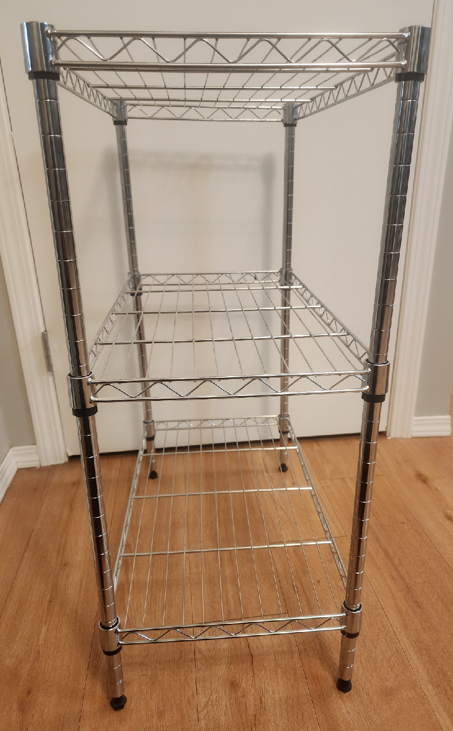 Chrome Metal Wire Shelving Unit(Pickup only) - photo 2