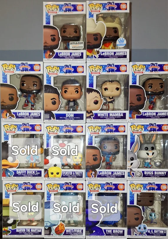 Funko Pop Space Jam Set (9) thumbnail