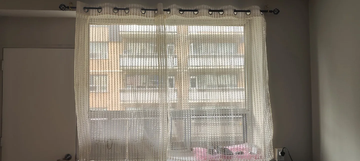 Half white Sheer Curtains image indicator(2)