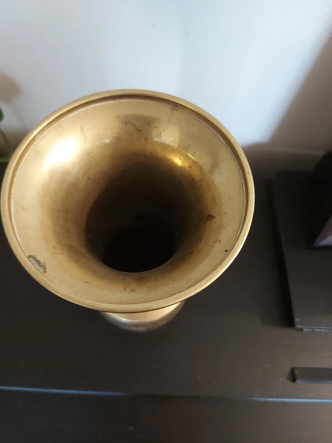 Vintage Brass Vase with Engravings image indicator(4)