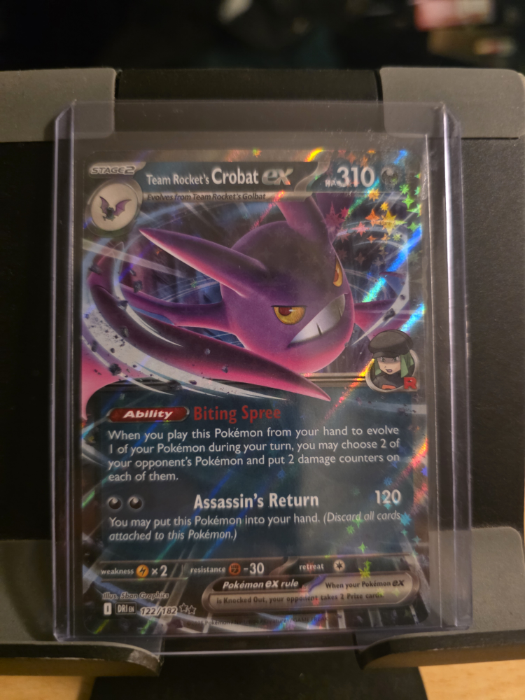 Team Rocket's Crobat ex Pokemon Card