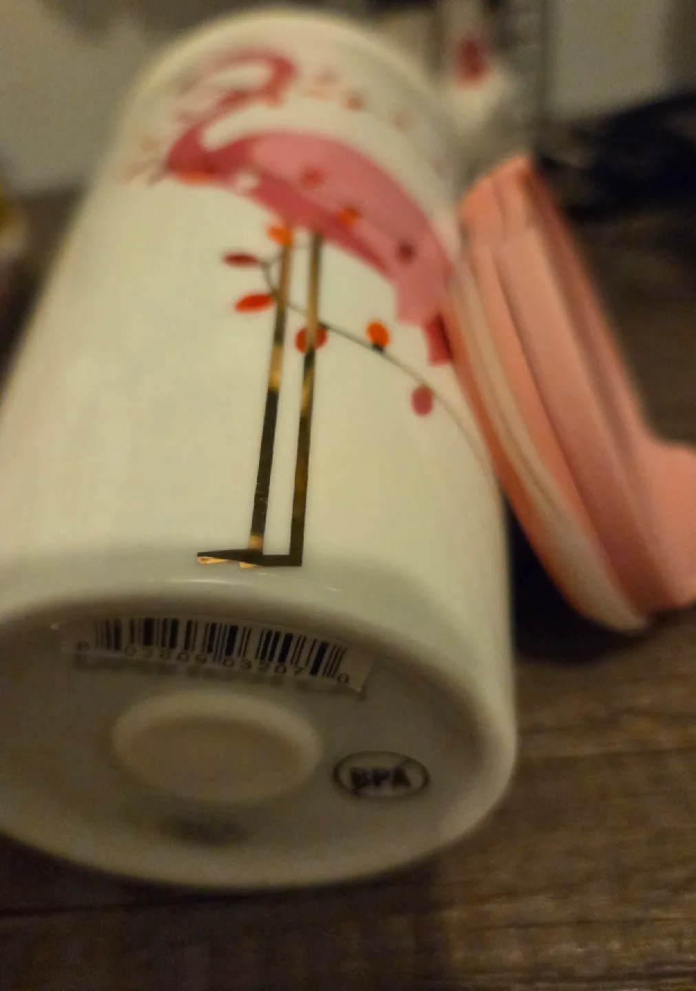 🥕🥕🥕 DAVIDsTEA Travel Mug with Flamingo Design image indicator(6)