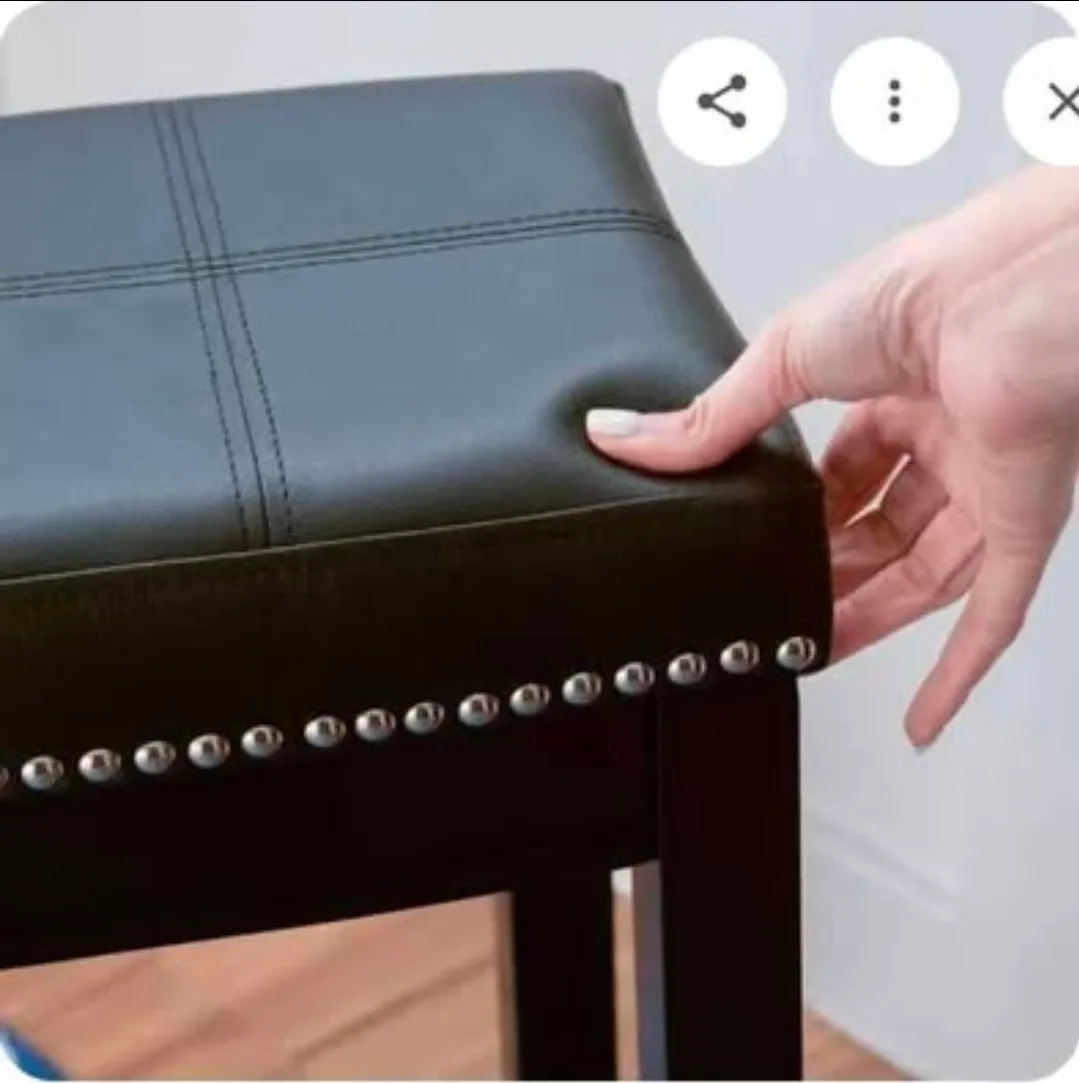 Linon Bar Height Bar Stool - Black image indicator(5)