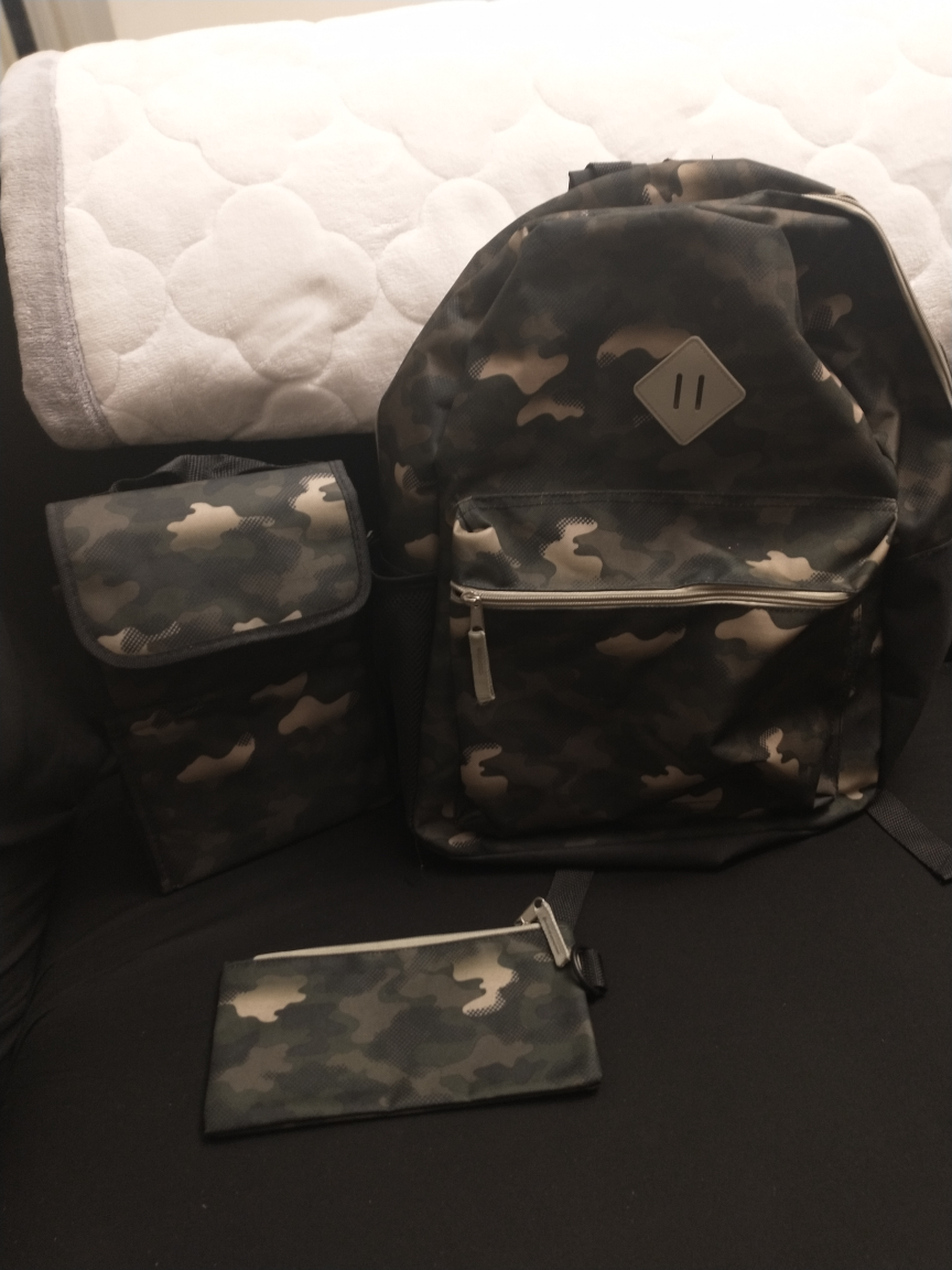 Camo Backpack, Lunch Bag & Pencil Case Set - photo 3