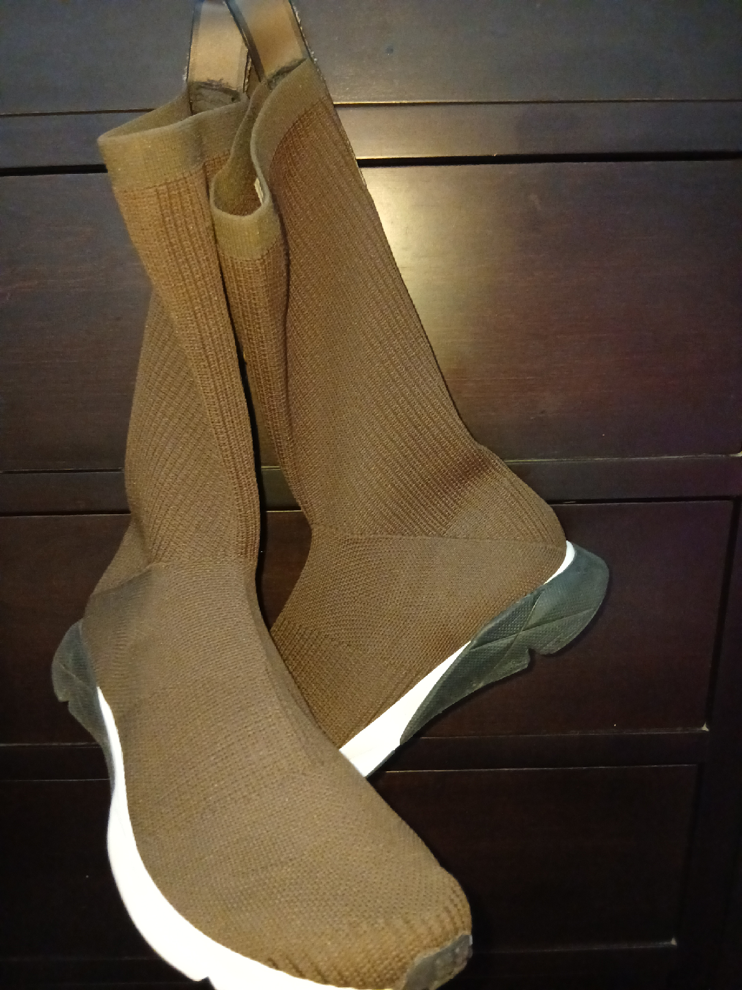 Reebok Sock Sneakers, Brown - photo 2