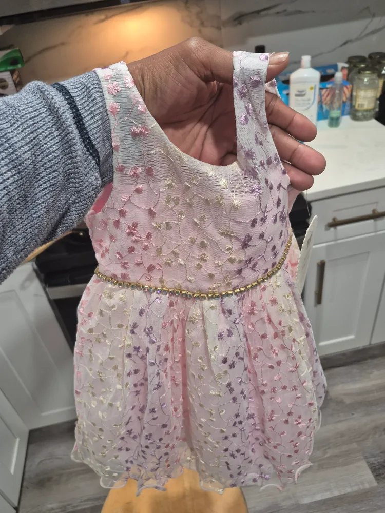 American Princess Dress - Pink Floral Lace image indicator(5)