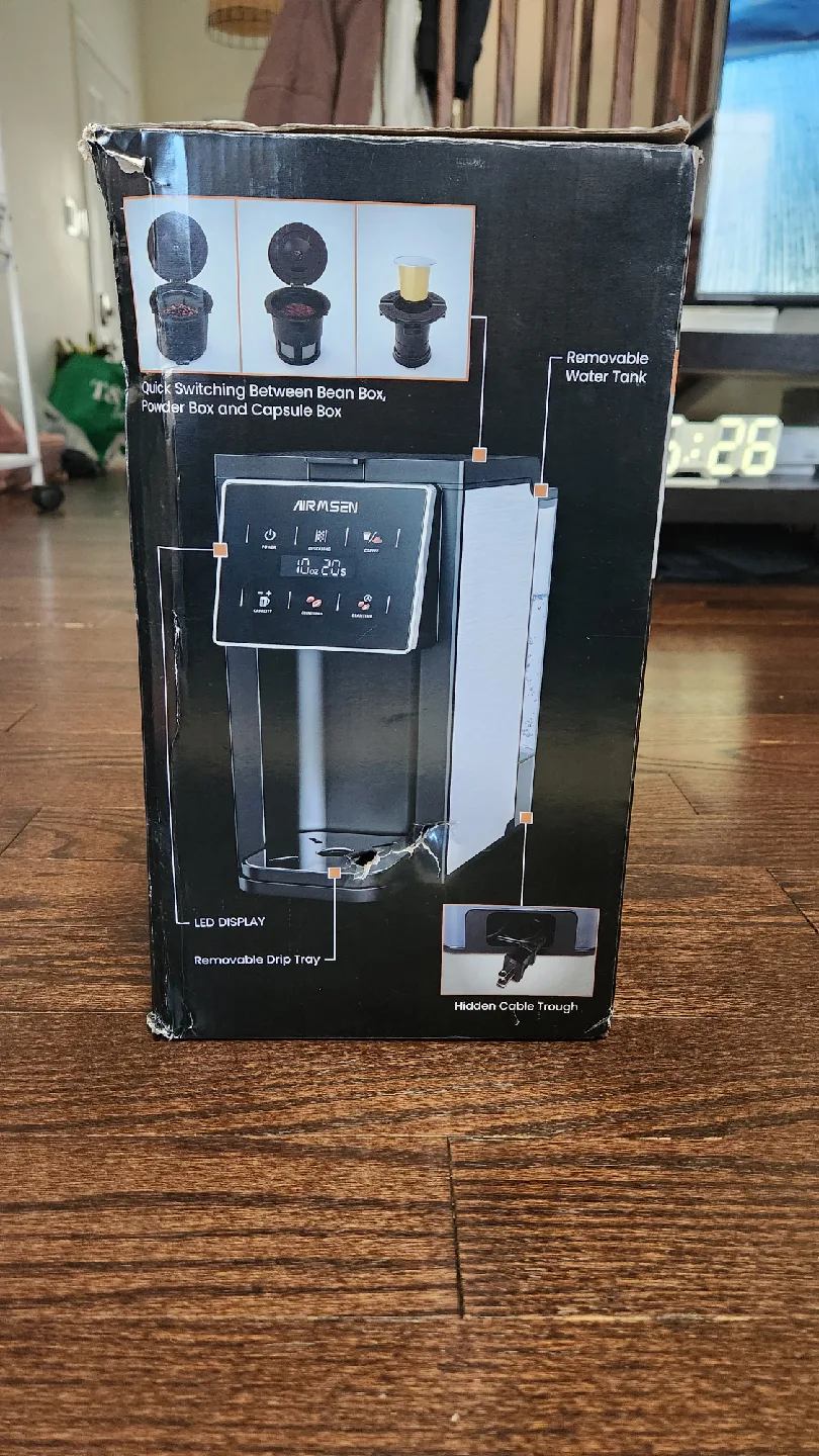 AIRMSEN Grind & Brew Coffee Maker with Grinder image indicator(7)