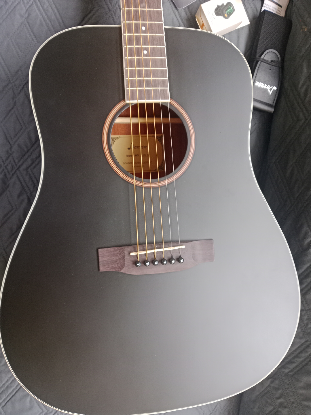 Donner Acoustic Guitar - Black - photo 4