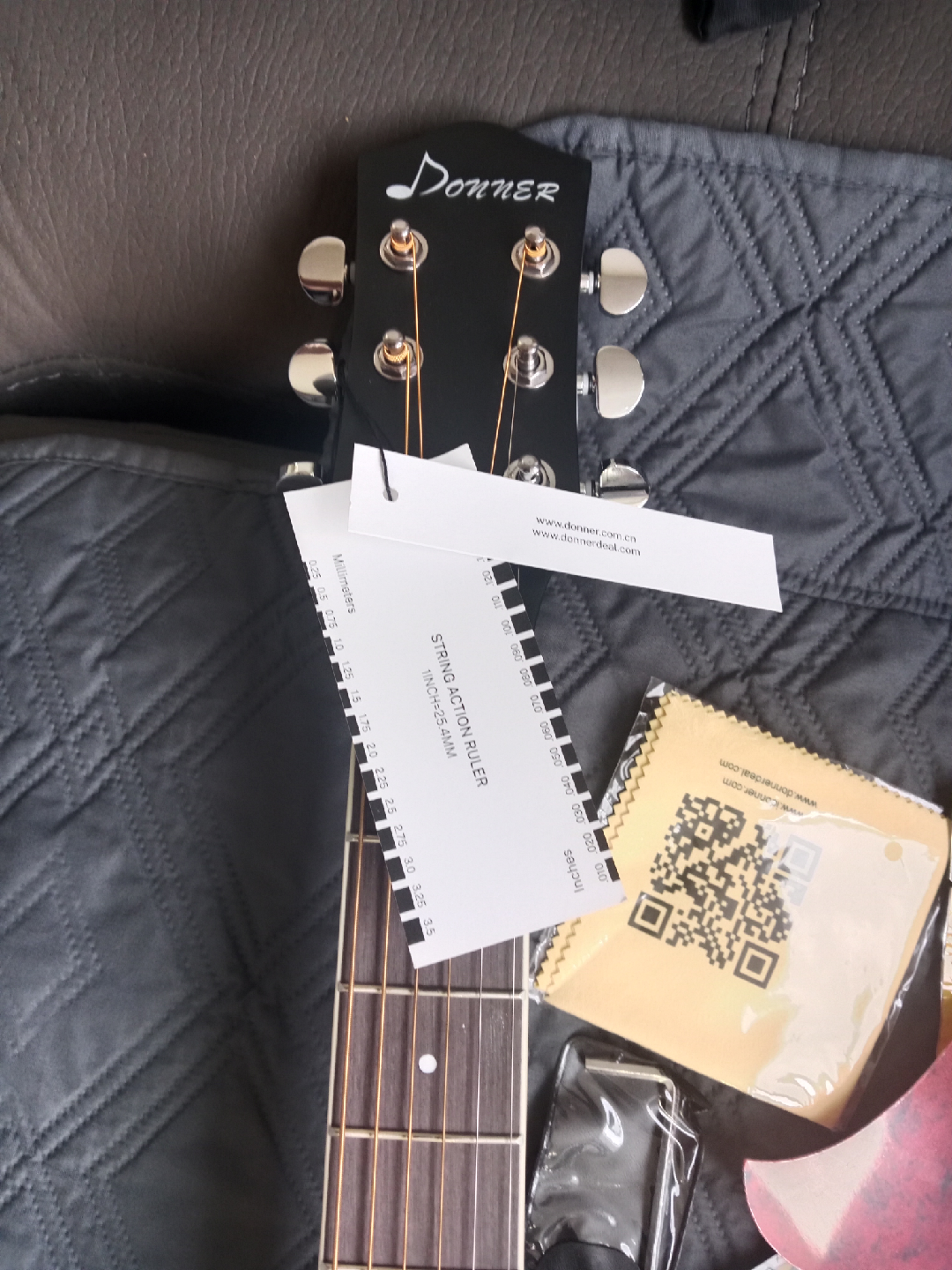 Donner Acoustic Guitar - Black - photo 5
