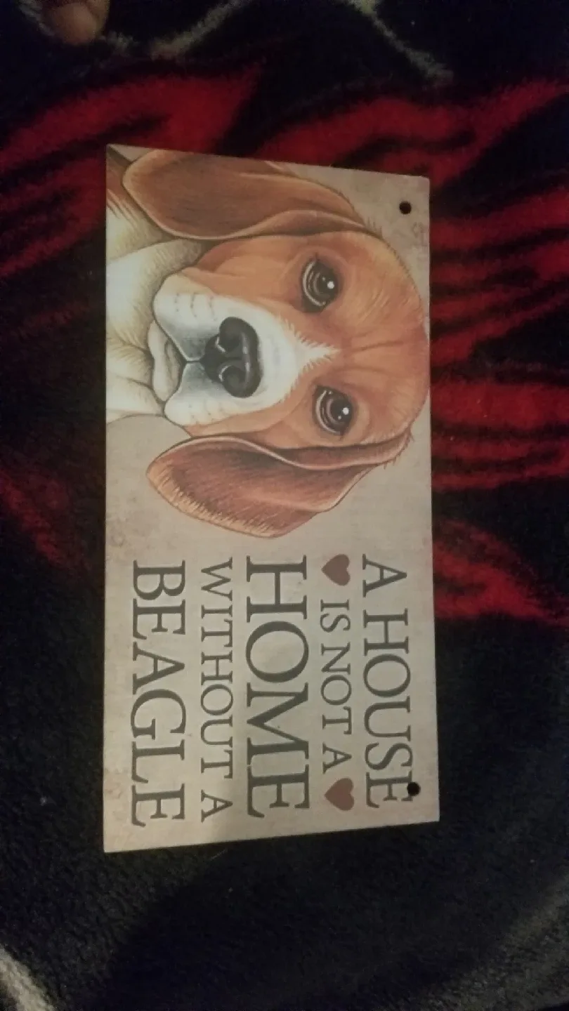 Beagle Home Decor Sign thumbnail