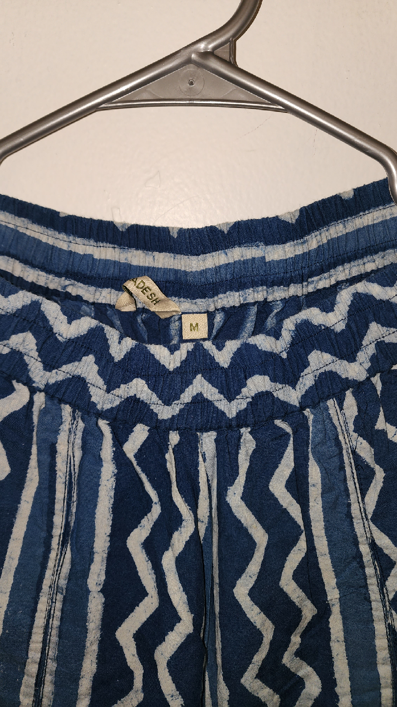 Blue & White Palazzo Pants - photo 2